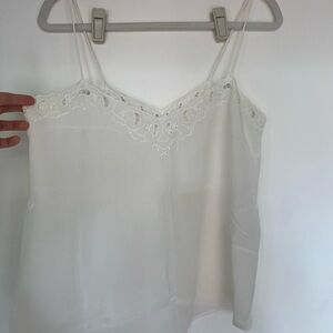 Sezane Lace Trim Cami Top